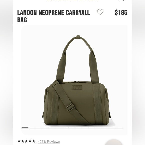 Dagne Dover Handbags - Danger Dover - Landon Neoprene Carryall Bag (Medium) Dark Moss Color